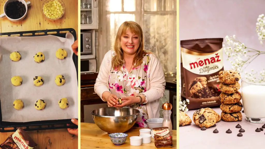 Cookies sa Menaž čoko dugmićima