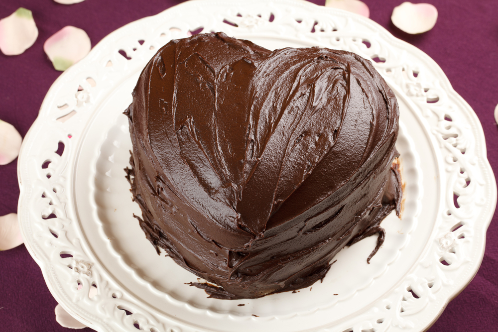 Čoko srce torta