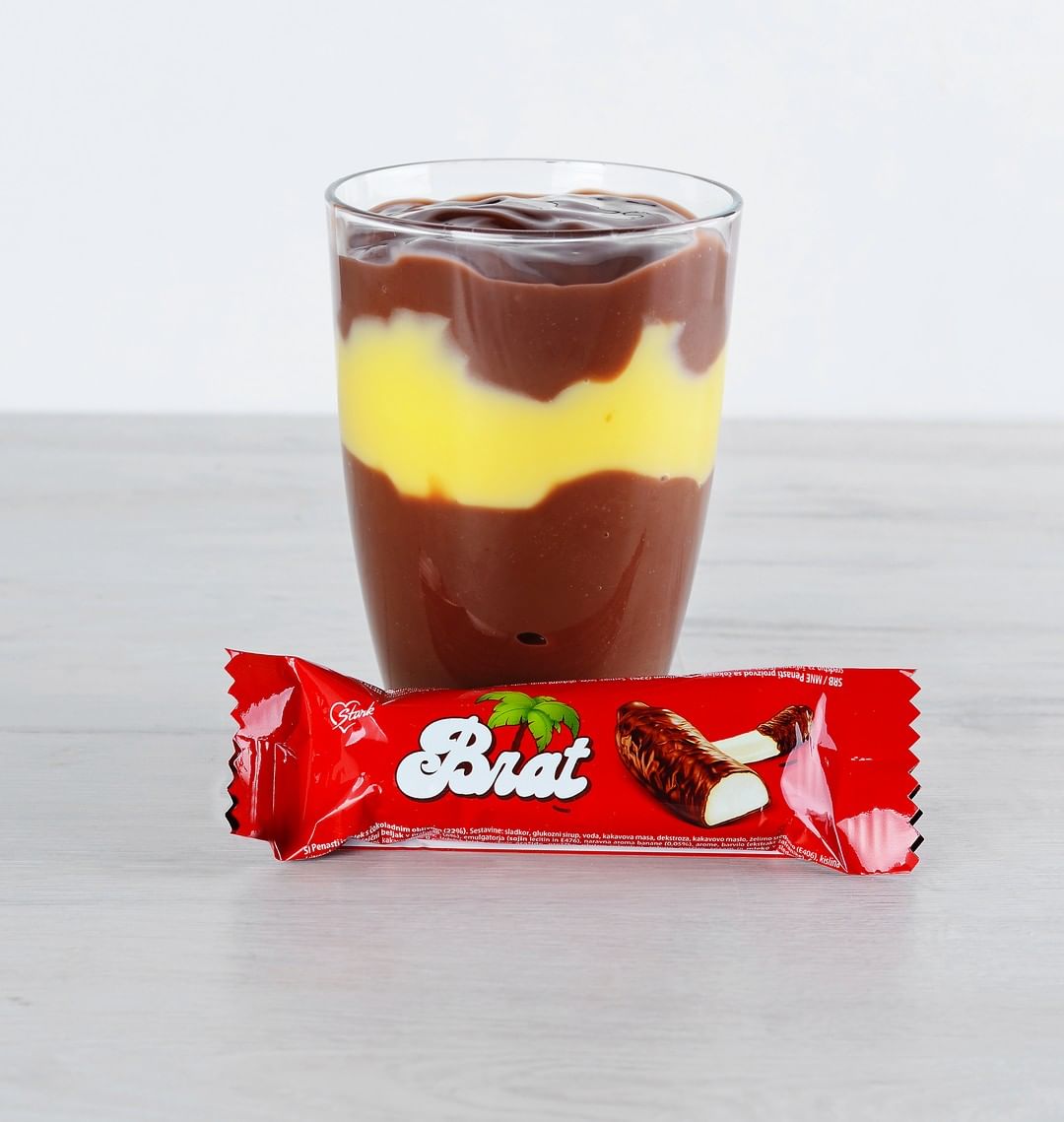 Bananica puding u dva ukusa