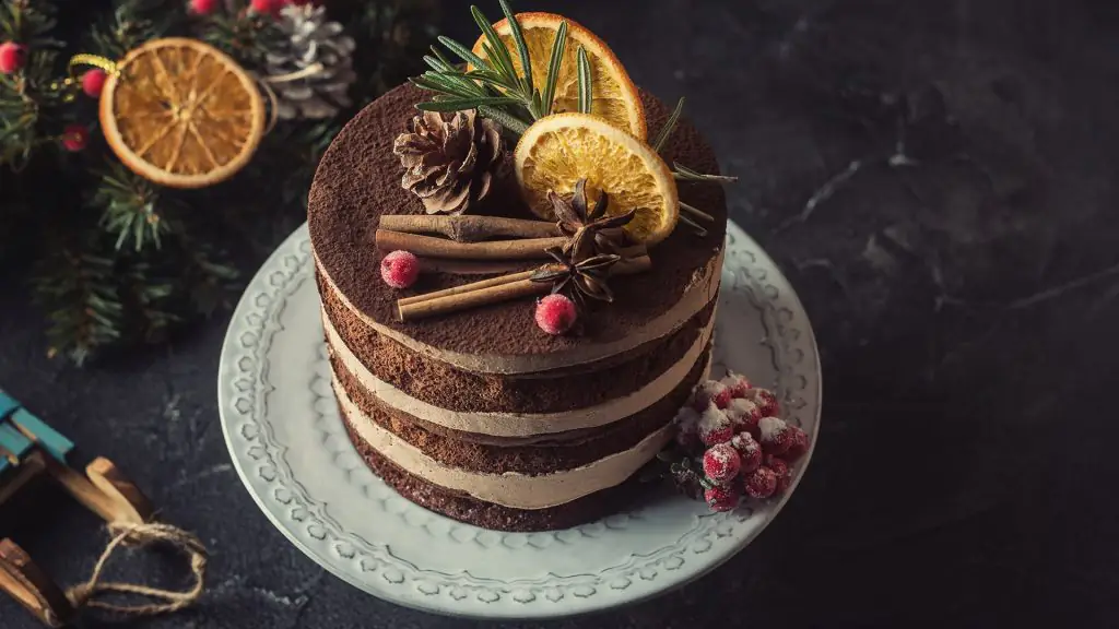 Božićna čokoladna torta