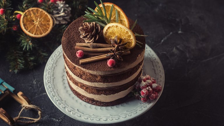 Božićna čokoladna torta