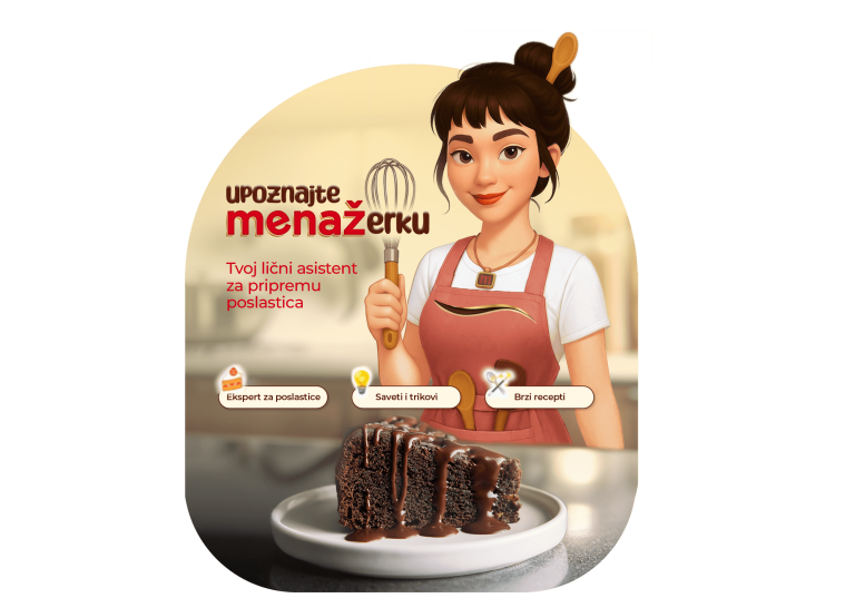 menažerka vaš lični asistent za pripremu poslastica